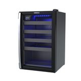 Adega De Vinhos Climatizada Piubella 82l 24 Garrafas Preto Fosco Cave 100 - Venax 127v 127v