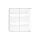 Kit - 1 Prateleira Branca Visa Vn44 Vb40 + 4 Ganchos Suporte - Metalfrio