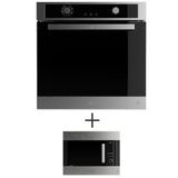 Forno Eletrico Embutir Oster 74l Black Inox 220v - Ofor7491 + Micro-ondas Embutir Oster 26 L Black Inox 110v - Omic251