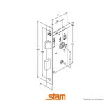 Fechadura Espelhada Inox - Stam Banheiro 824/11