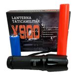 Lanterna Led X900 Zoom Recarregável Com Sinalizador