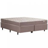 Cama Box Queen Size Herval Ônix Com Molas Ensacadas E Pillow Top One Side 59x158x198cm
