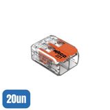 20 Conectores Automáticos Até 6,0mm 2 Polos 41a - Wago