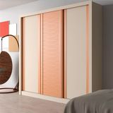 Guarda-Roupa Casal Bartira Village com 3 Portas, 4 Gavetas e 243,1cm