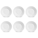 Conjunto De Pratos De Sobremesa 06 Peças Roma Branco Porto Brasil