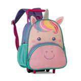 Mochila Infantil Com Rodinhas Personagens Clio Pets Diversão