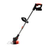 Cortador De Grama Roçadeira Elétrica Aparador 2 Baterias 21v