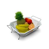Fruteira De Mesa Com Cesta Em Plástico - Stolf Branco