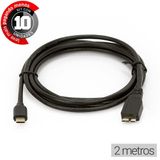 Cabos Adaptador Usb-c Para Micro Usb-b 2 Metros - Kit 10