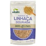 Kit 3x: Farinha De Linhaça Dourada Sem Glúten Vitalin 150g