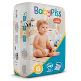 Fralda Infantil Descartável Hiper Confort Babypiss G - 48un