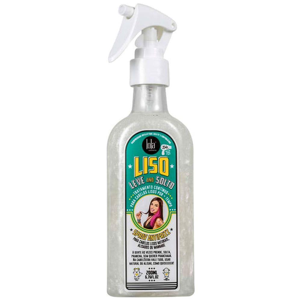 Spray Alisador Anti Frizz Liso, Leve E Solto Lola Cosmetics 200ml