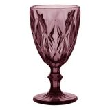 Taça Água 17x9x9cm 320ml Vidro Rosa 6pç