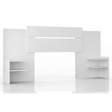 Cabeceira Cama Box Madeirado Solteiro/casal/queen Mila Extensível Branco - Panan