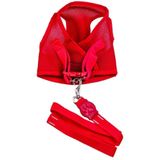 Coleira Para Cães Colete Aerado Vermelho Pp