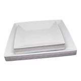 Kit 26 Pratos Branco Refeição E 26 Sobremesa Restaurante
