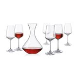 Bohemia Sandra Jg Decanter/taças 26,5x18,5x44,5cm 1,5l/350ml Cristal Transp 7pç