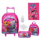 Kit Mochila Feminina Infantil Rodinhas Patrulha Canina Sky