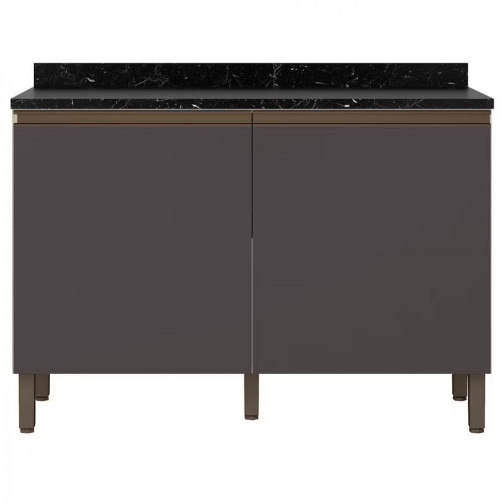 Balcão Jaspe Com 2 Portas E 1 Prateleira 120,1cm De Largura Bartira