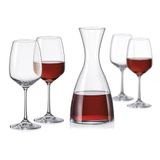 Bohemia Giselle Jg Decanter/taças 1,5l/450ml Cristal Transp 5pç