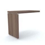 Mesa De Escritório Complemento 90 X 50 Cm Pé Painel Pe50 Em Mdp Cor Walnut