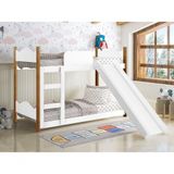 Beliche Infantil Encanto Branco Grenat Com Escorregador - Gabrielli Móveis