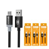 Kit 3 Cabo Usb Turbo Para Moto G1 G2 G3 G4 G5 G5s G6 Play