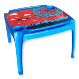 Mesa Infantil Para Crianças De Plastico Educativa Azul