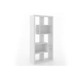 Estante De Livros E1712 C/ 2 Nichos Branco - Tecno Mobili