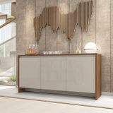 Balcão Buffet 3 Portas 1 Gaveta 160cm Madrid Cedro/off White