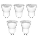 Kit 5 Lampada Led Mini Dicroica Mr11 Gu10 3w Branco Quente