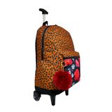 Mochila Bolsa Universitária Feminina Moderna Rodinhas