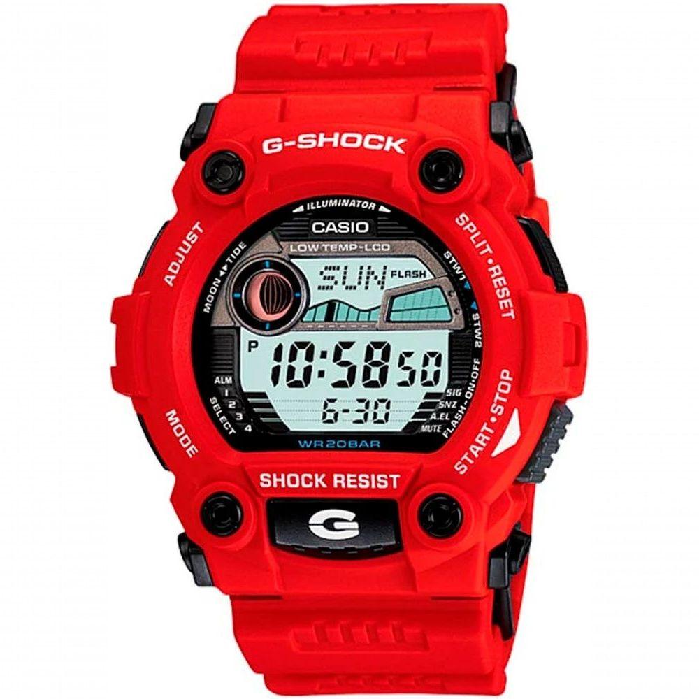 Relógio G-shock Tábua De Maré G-7900-4dr Vermelho *g Rescue