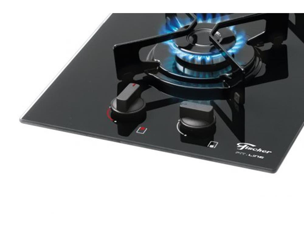 Fogão Cooktop Fischer 2Q Fit Line Gás Mesa VidroDesenvolvidos