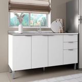 Balcão Bartira Universal Com 3 Portas E 3 Gavetas