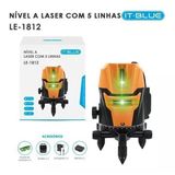 Nivel Laser Profissional 5 Linhas Base Giratória Com Bateria