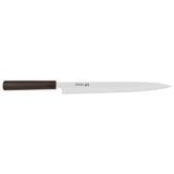 FACA YANAGIBA 13 SUSHI SILVER MARROM LAMINA DE ACO INOX E CABO DE NYLON TRAMONTINA