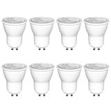 Kit 8 Lampada Led 3w Branco Quente Mini Dicroica Mr11 Gu10