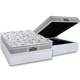 Cama Box Baú Casal: Colchão Ortopédico Probel D45 / Ep Próextreme Plus + Base White(138x188)