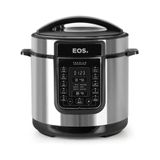 Panela De Pressão Elétrica Caçarola Multicooker Multiuso Digital Inox 6l Epp60di 127v - Eos 127v