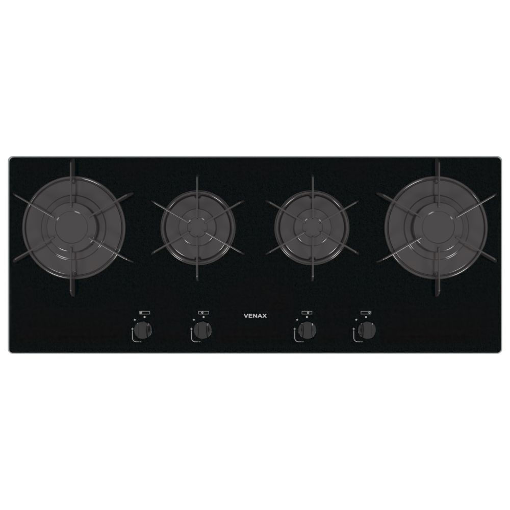 Cooktop Linear Venax Arena 4 Bocas Preto Bivolt