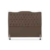 Cabeceira De Cama Box Casal 140 Cm Dunas - Veludo Marrom