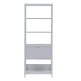 Estante Para Livros Match 1 Porta 3 Prateleiras Branco Artely Branco