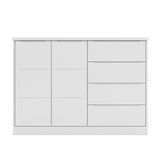 Cômoda Infantil Com 2 Portas E 4 Gavetas Pérola Cor Branco Phoenix Baby