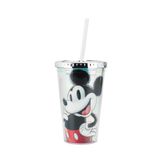 Copo Com Canudo Mickey 100 Anos 450ml - Disney