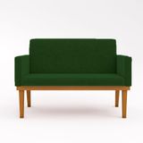 Namoradeira Base Reforçada Sofá Confortável ? Balaqui Decor Cor:verde