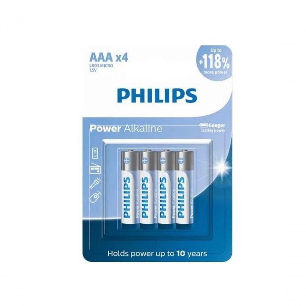 Pilha Alcalina Aaa Cartela C/4 Unidades Philips