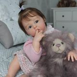Bebê Reborn 3d Pele Com Veia, Silicone Reborn Baby Doll-60 Cm
