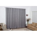 Cortina Para Sala Jacquard Tecido Semi Blackout 4,00x2,50