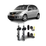 Par Amortecedor + Kit Dianteiro C3 2003 a 2012